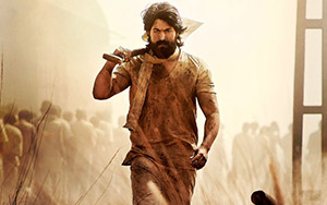 Poster of multi-lingual Indian film, KGF (December 21, 2018)